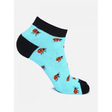 4 Pairs Women's Casual Cotton Blended Printed Ankle length Socks (Assorted) - GillKart