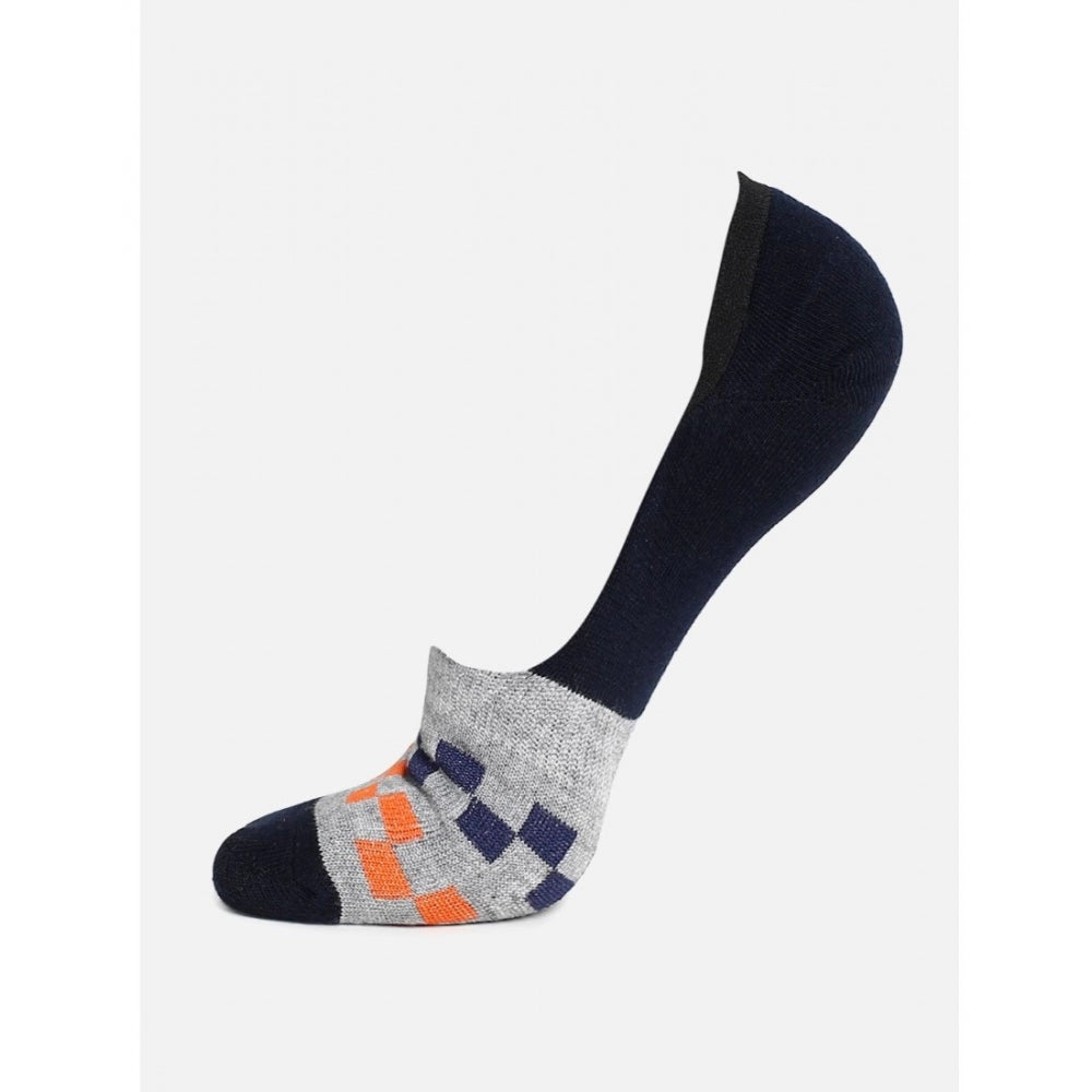 4 Pairs Unisex Casual Cotton Blended Printed No-show Socks (Assorted) - GillKart