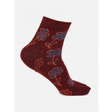 4 Pairs Women's Casual Cotton Blended Printed Ankle length Socks (Assorted) - GillKart