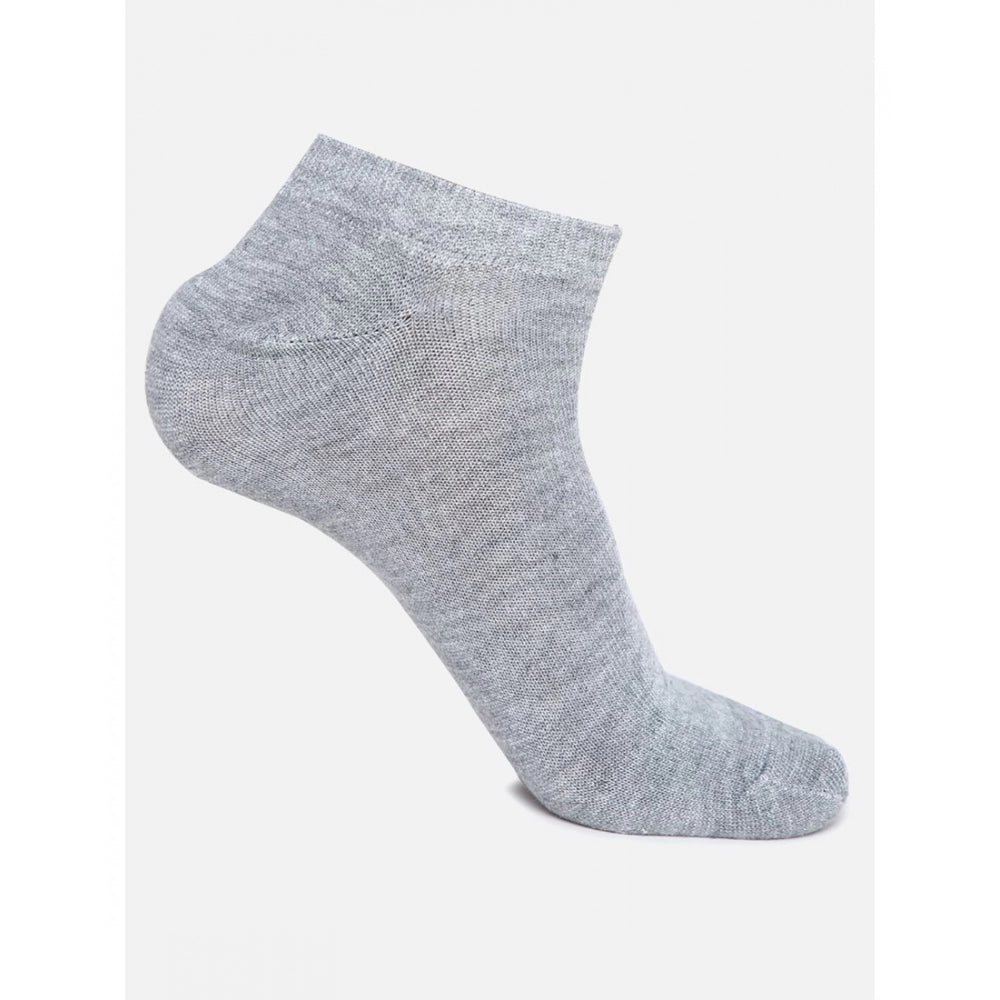 4 Pairs Unisex Casual Cotton Blended Solid Ankle length Socks (Assorted) - GillKart