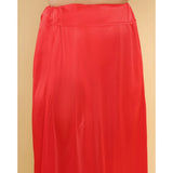 Women's Silk Solid Free Size Petticoat (Red) - GillKart