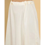 Women's Cotton Solid Free Size Petticoat (Cream) - GillKart