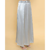 Women's Silk Solid Free Size Petticoat (Grey) - GillKart