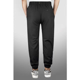 Men's Polyster Solid Track Pant-Lower (Black) - GillKart