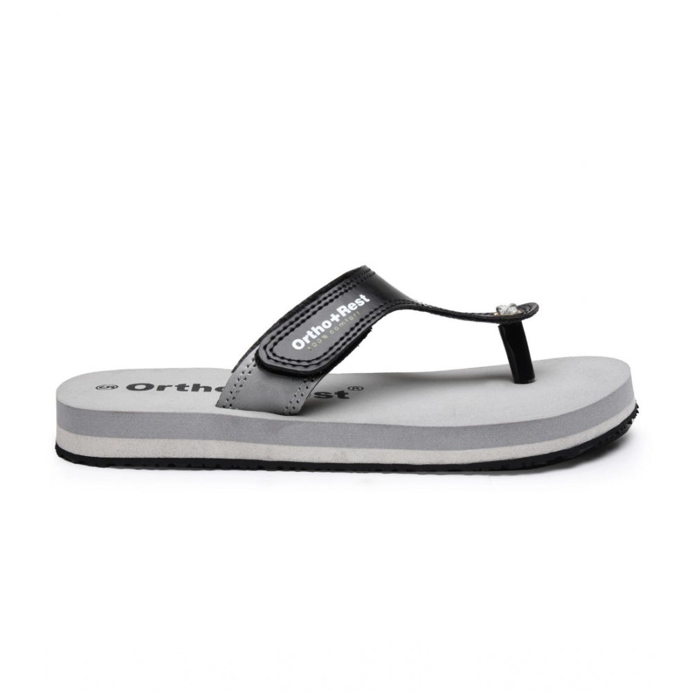 Unisex Rubber Comfortable Orthopedic Doctor Slipper and Flip Flops (Grey) - GillKart