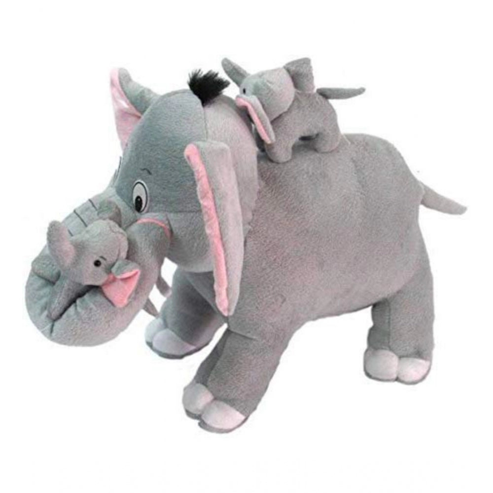 Elephant with Baby Toy (Grey) - GillKart