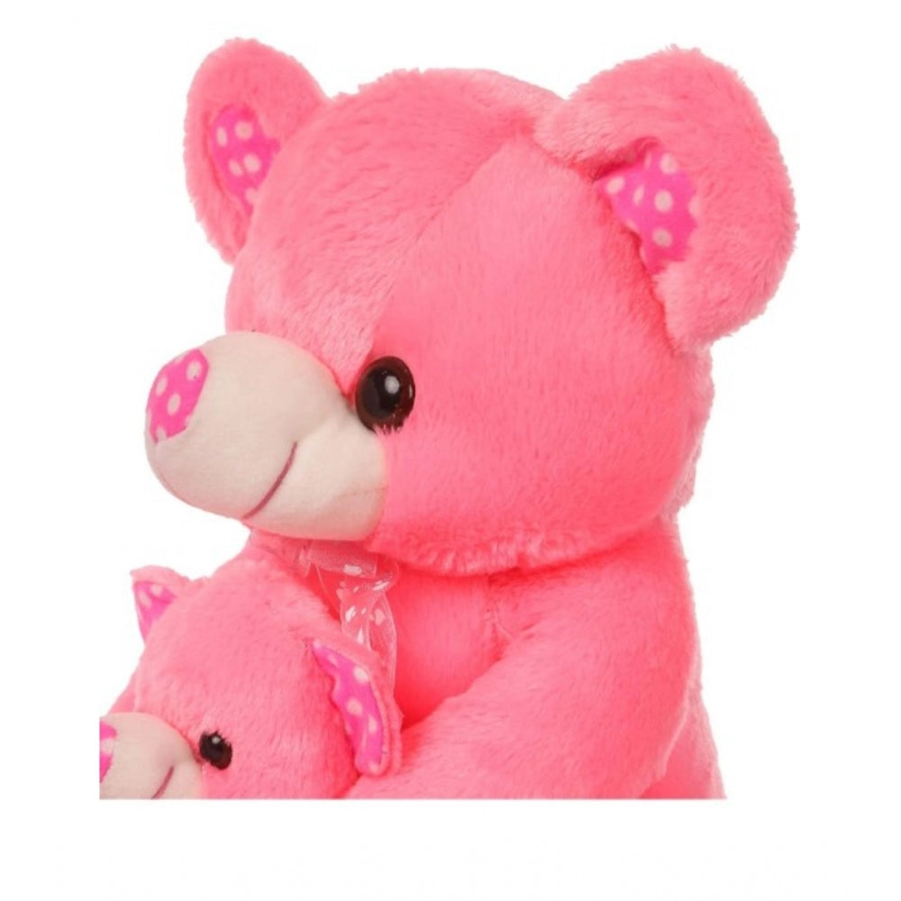 Mother And Baby Teddy Bear (Pink) - GillKart