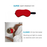 Solid Lycra Foam Eyemasks (Red) - GillKart