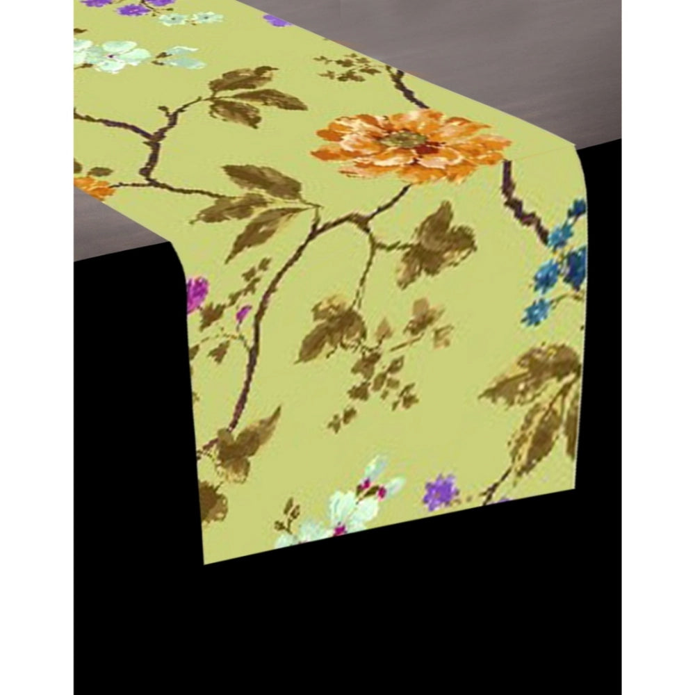 Printed Polyester Table Runners (Mustard) - GillKart