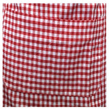 Checked Cotton Aprons (Red) - GillKart