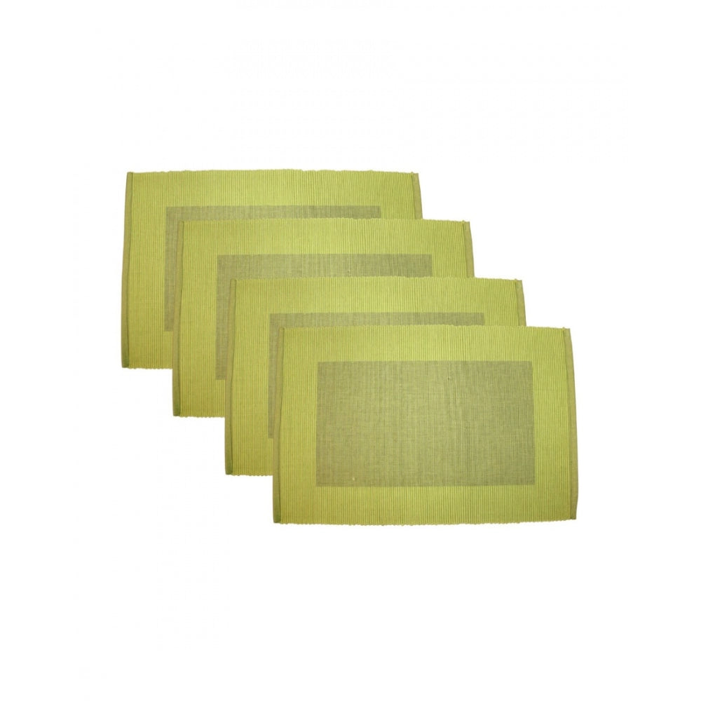 Ribbed Cotton Place Mats Sets (Green) - GillKart