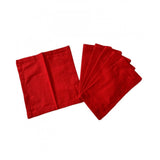 Solid Cotton Napkins Sets (Red) - GillKart