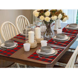 Checked Cotton Place Mats Sets (Red &amp; Black) - GillKart