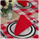 Checked Cotton Place Mats Sets (Red) - GillKart