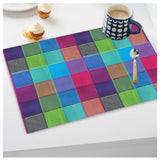 Checked Cotton Place Mats Sets (Multicolor) - GillKart