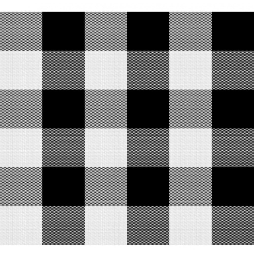 Checked Cotton Checks Table Cloth (Black) - GillKart