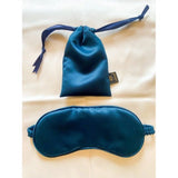 Solid Satin Silk Eyemasks (Navy Blue) - GillKart