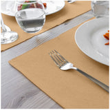 Ribbed Cotton Place Mats Sets (Beige) - GillKart