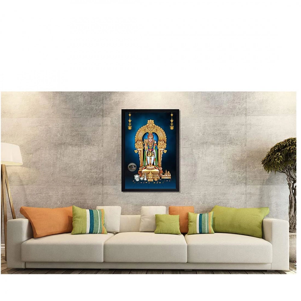 Murugan Painting with Synthetic Photo Frame (Multicolor) - GillKart