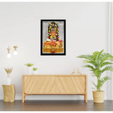 Ayodhya ram lalla Painting with Synthetic Photo Frame (Multicolor) - GillKart