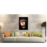 Saibaba Painting with Synthetic Photo Frame (Multicolor) - GillKart