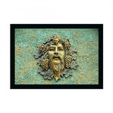 Lord Buddha Painting with Synthetic Photo Frame (Multicolor) - GillKart