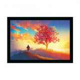 ree Painting Painting with Synthetic Photo Frame (Multicolor) - GillKart