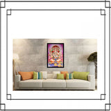 Lord Hanuman Ji Painting with Synthetic Photo Frame (Multicolor) - GillKart