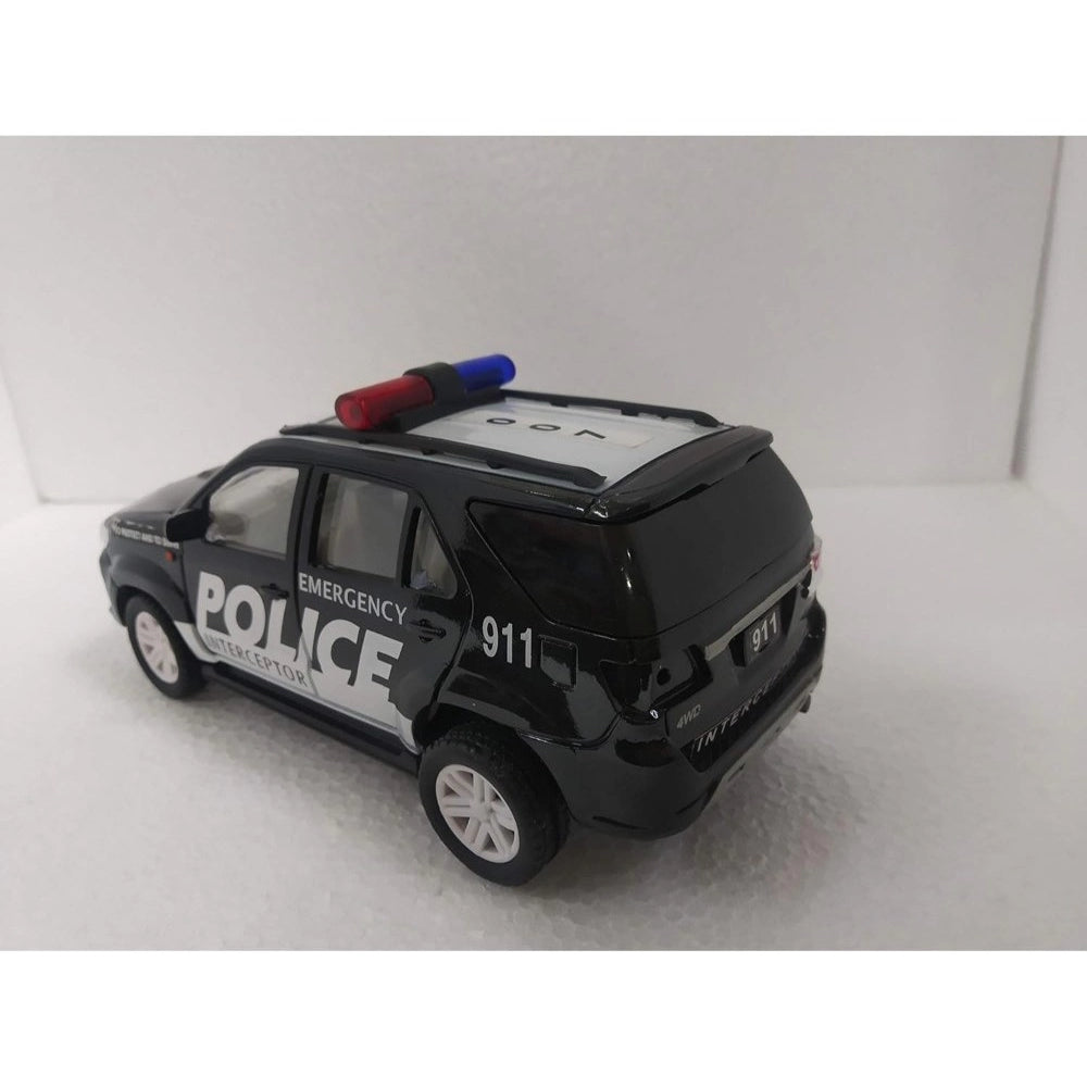 Plastic Police Interceptor Car (Black) - GillKart