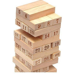 Plastic 48 Pcs 3 Dice Challenging Wooden Blocks Board Games (Wooden) - GillKart