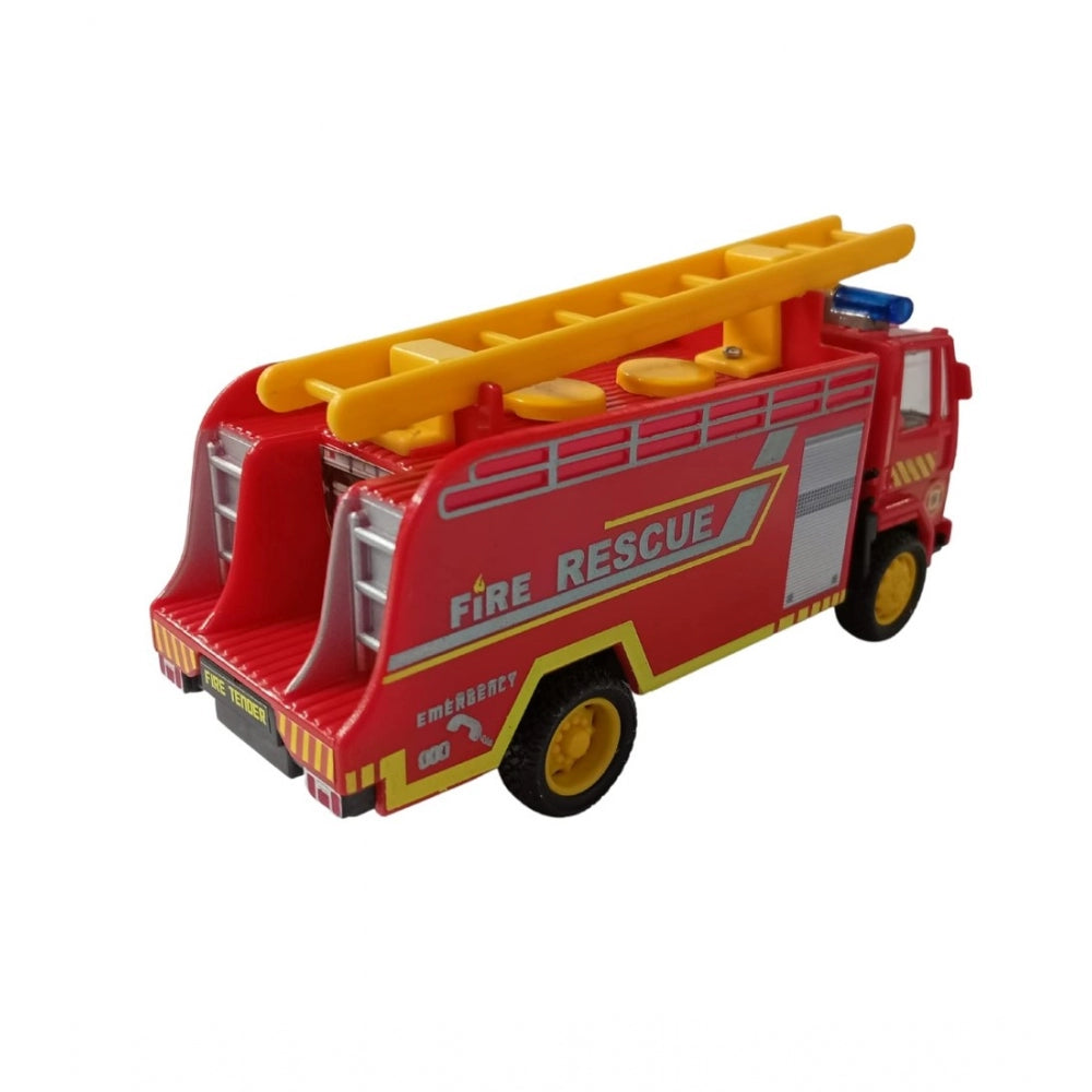 Plastic Fire Tender Truck  (Red) - GillKart