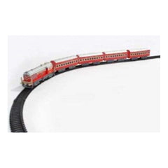 Plastic Passenger Train Coaches With Railway Track (Multicolor) - GillKart