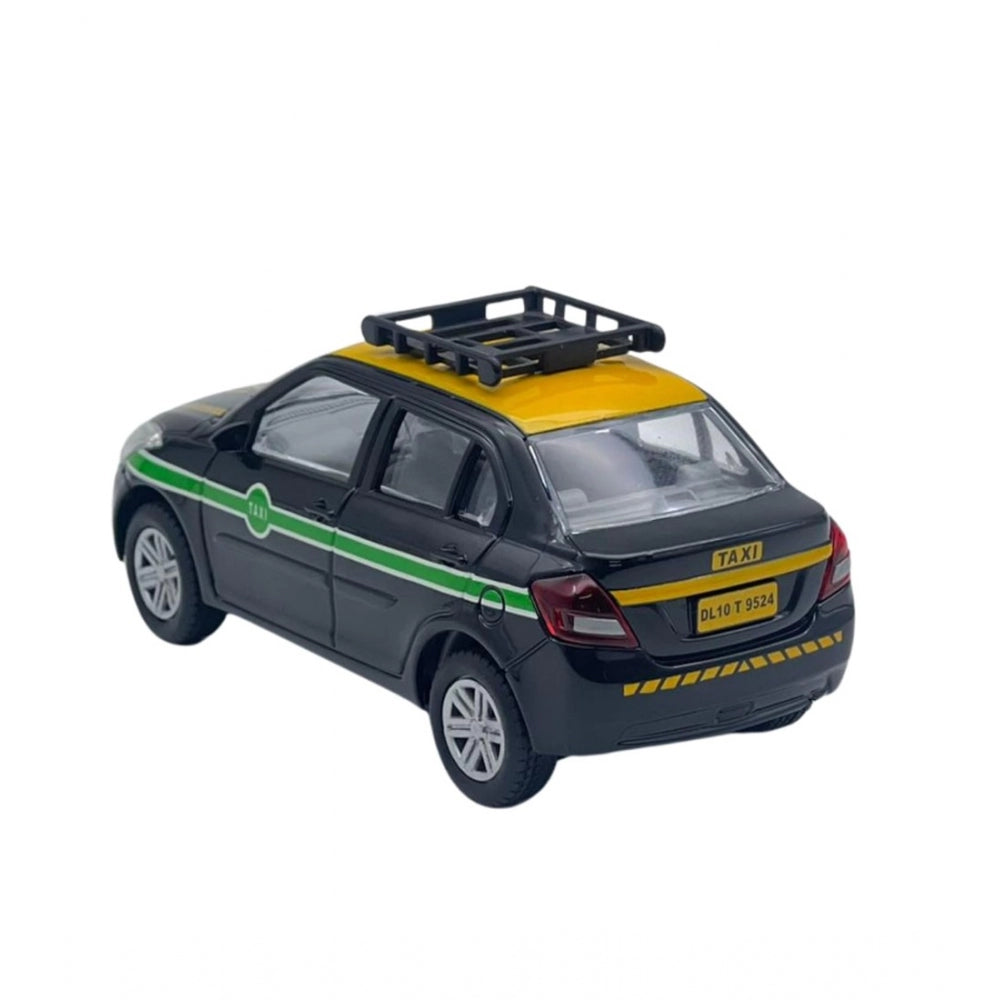 Plastic Ola Uber Swift Taxi Model Openable Doors Pull Back Action Car For Kids (Black) - GillKart