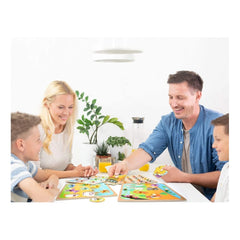 Plastic Educational Learning Wooden Domestic Animal Puzzles Board For Kids (Assorted) - GillKart