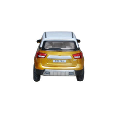 Plastic Bretza Suv Pull Back Car (Gold) - GillKart