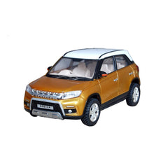 Plastic Bretza Suv Pull Back Car (Gold) - GillKart