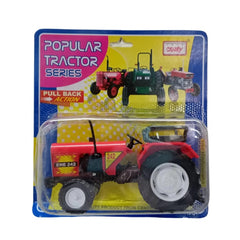 Plastic Farmer Tractor Pull Back Action Mini Vehicle (Assorted) - GillKart