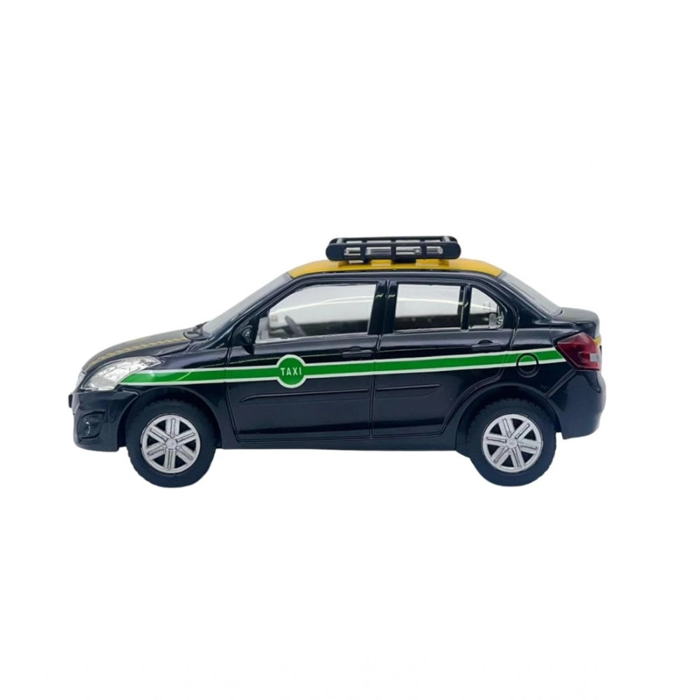 Plastic Ola Uber Swift Taxi Model Openable Doors Pull Back Action Car For Kids (Black) - GillKart