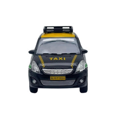 Plastic Ola Uber Swift Taxi Model Openable Doors Pull Back Action Car For Kids (Black) - GillKart