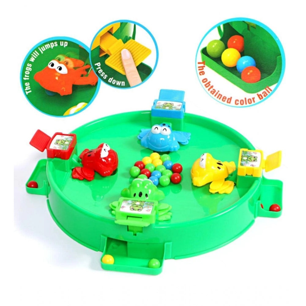 Plastic Frog Eat Beans Game4 Players (Multicolor) - GillKart