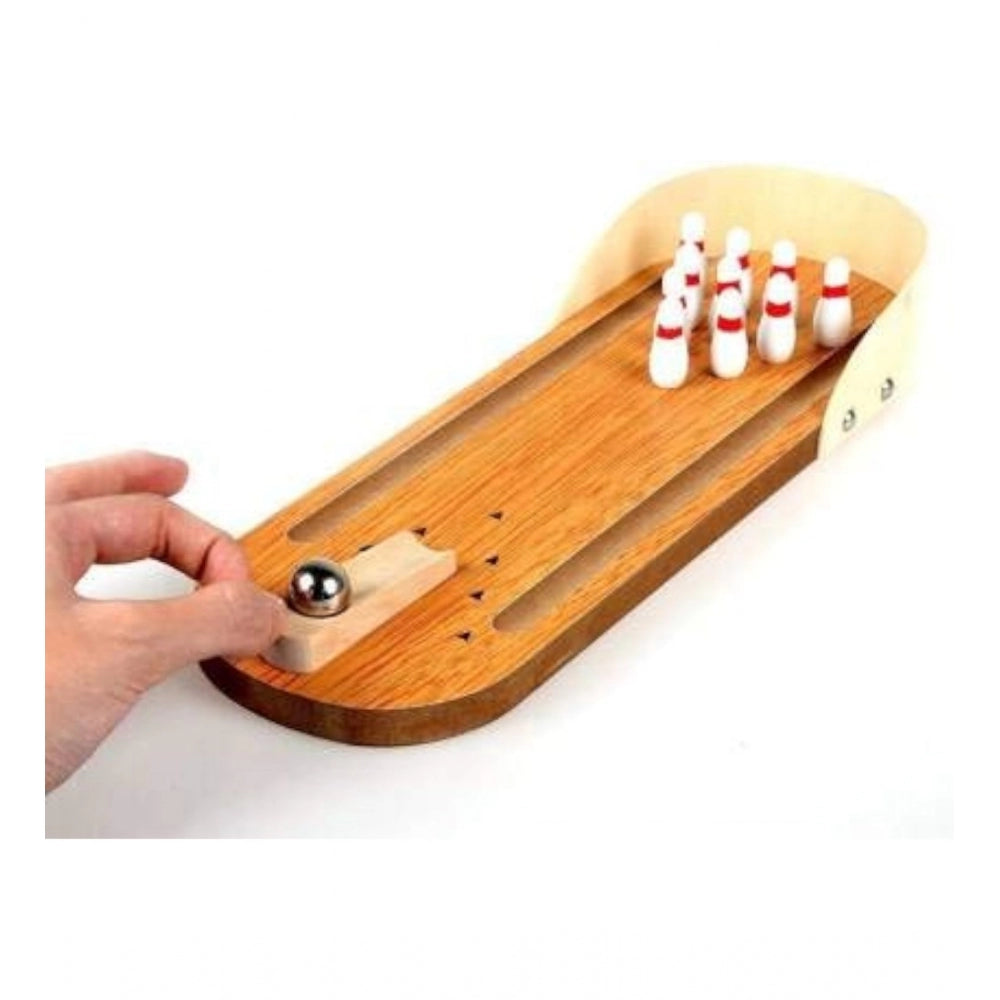 Wood  Mini Fun Wooden Bowling Game (Wooden) - GillKart