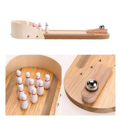 Wood  Mini Fun Wooden Bowling Game (Wooden) - GillKart