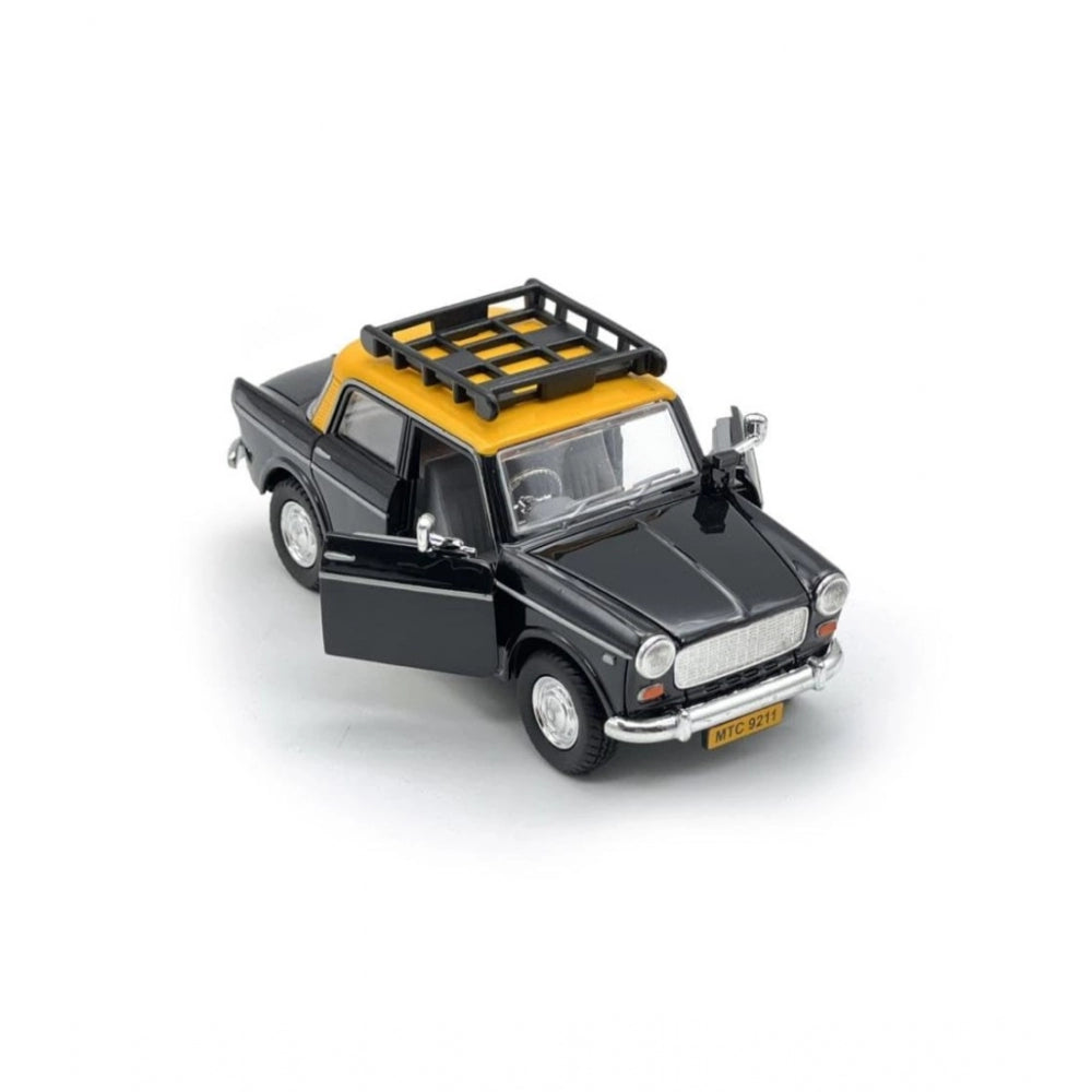 Plastic Bombay Ambassador Taxi Car (Black) - GillKart