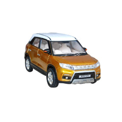 Plastic Bretza Suv Pull Back Car (Gold) - GillKart