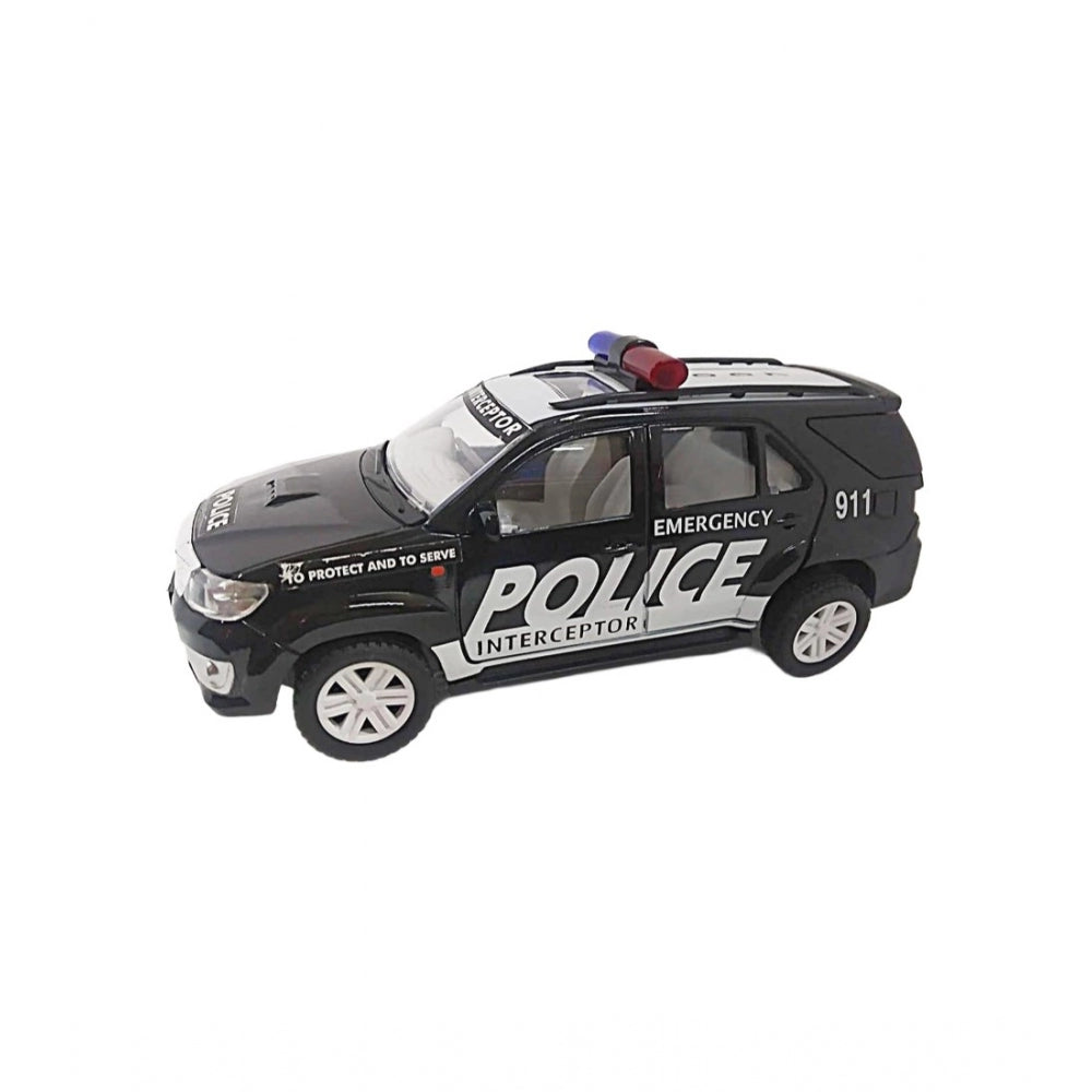 Plastic Police Interceptor Car (Black) - GillKart