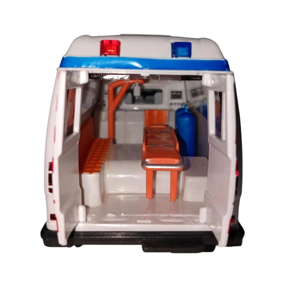 Plastic Ambulance Emergency Medical Technicians Bus Suv Car (White) - GillKart