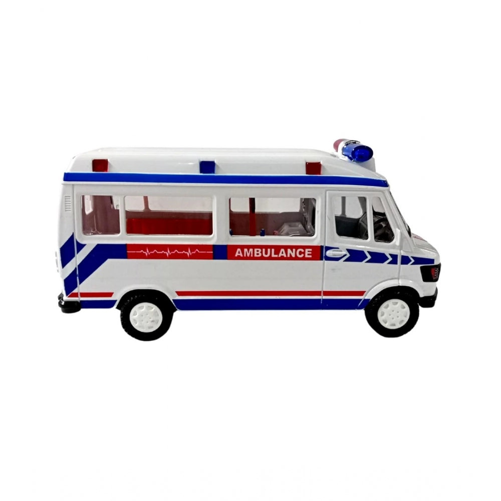 Plastic Ambulance Emergency Medical Technicians Bus Suv Car (White) - GillKart