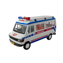 Plastic Ambulance Emergency Medical Technicians Bus Suv Car (White) - GillKart