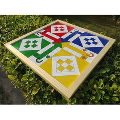 Plastic Front And Back Ludo And Chess Board Games For Kids (Multicolor) - GillKart