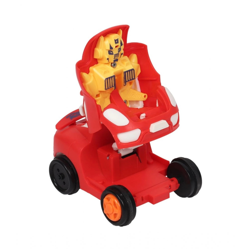 Plastic Transformer Robot Car (Multicolor) - GillKart